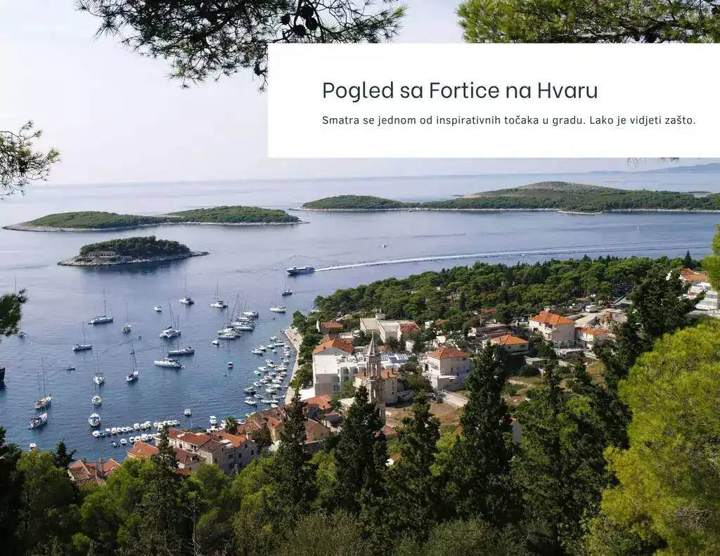 Osunčani Hvar-pogled sa Fortice.Foto@M.R.