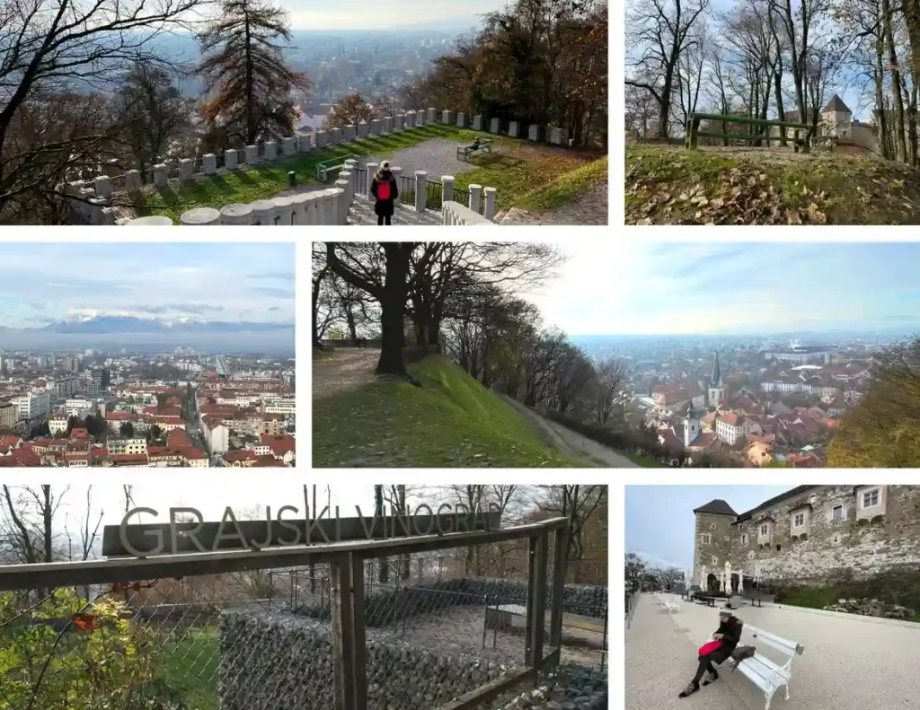 Ljubljana kroz 3 koraka, vidici i park Grajski Grič. Foto©Z.R.