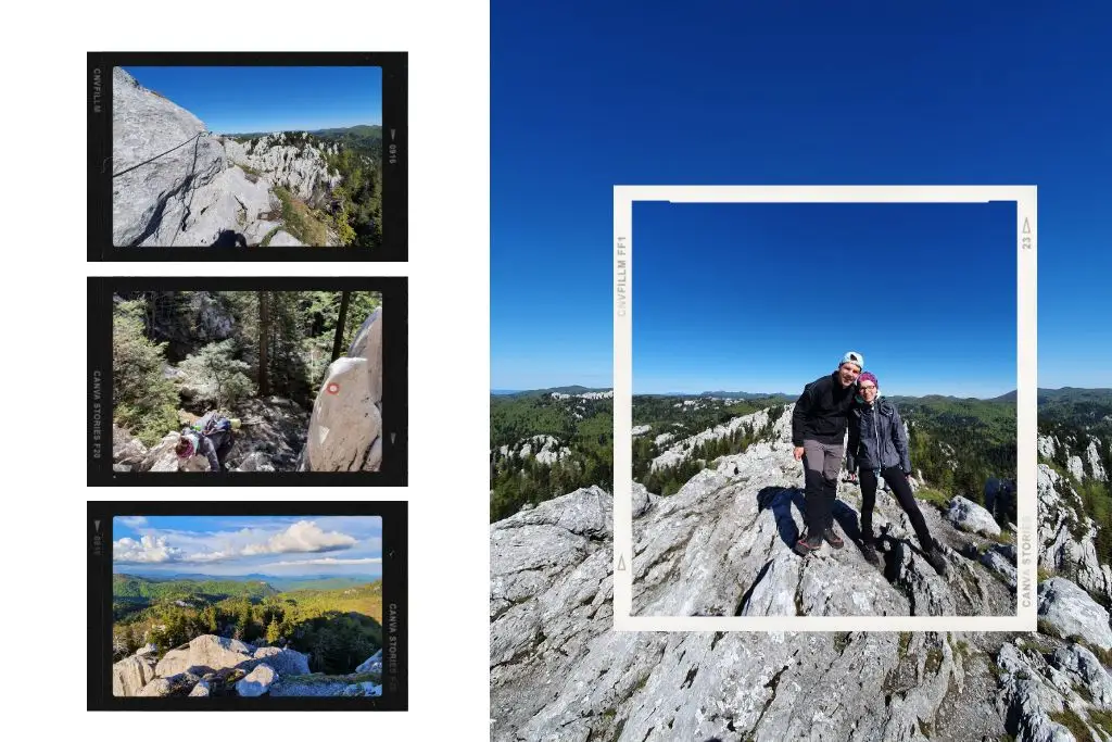 Vihoraški put, na vrhu Bijelih stijena. Foto©Z.R.