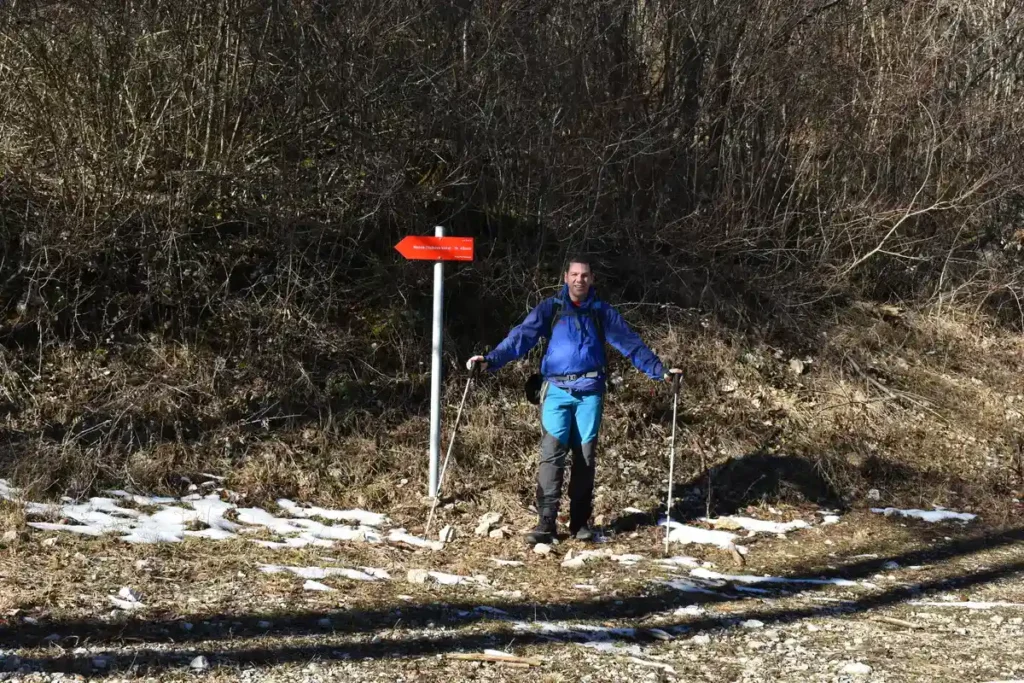 Nanos od Velikog Ubeljskog, na raskrižju za Vojkovu Koči i Nanos. Foto©Z.R.