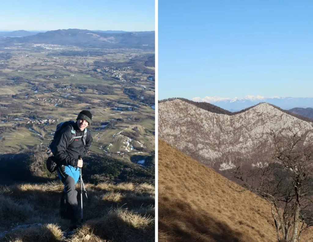 Nanos od Velikog Ubeljskog, vrh Pleša pruža vidike na Kraški kraj i Alpe. Foto©Z.R.