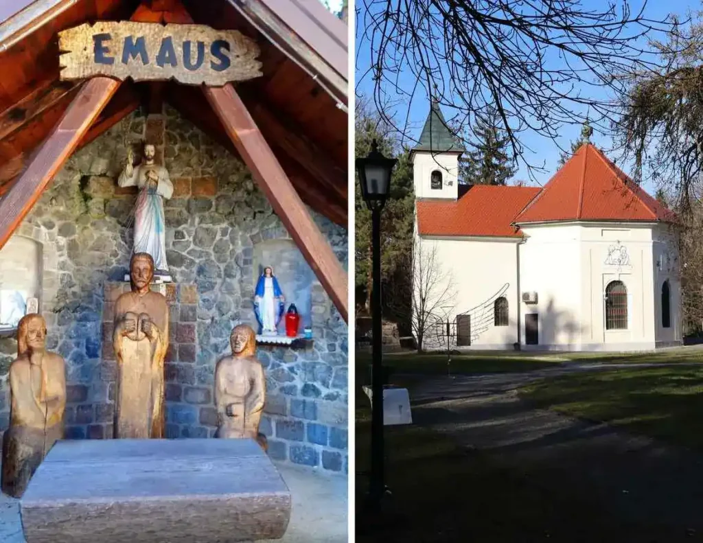 Stubičke Toplice, crkva sv. Katarine i kuća Emaus. Foto©Z.R., J.J.
