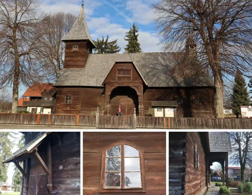 Velika Mlaka, crkva sv. Barbare u originalno drvenoj građi. Foto©Z.R.