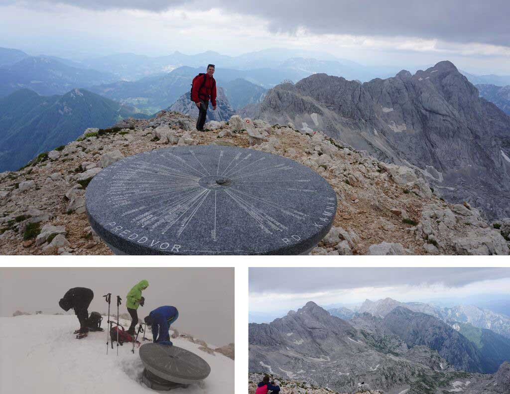 Grintovec, na vrhu