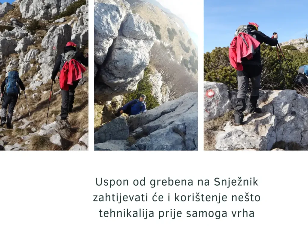 Snježnik, Platak - Snježnik, uspon prema vrhu. Foto©Z.R., D.S., 2024