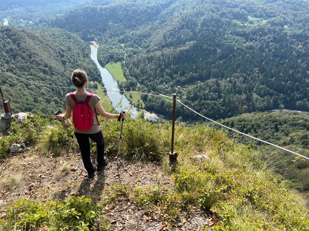 Brod Moravice - Špičasti vrh, vidikovac Medveja Stena. Foto Zdravko Rajko, 2024
