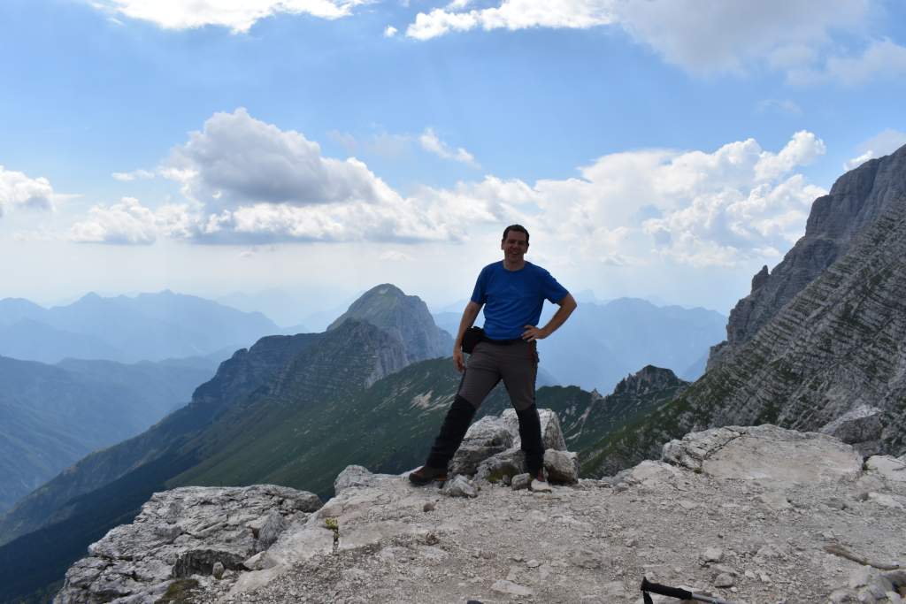 Cima di Terrarossa, na vrhu.