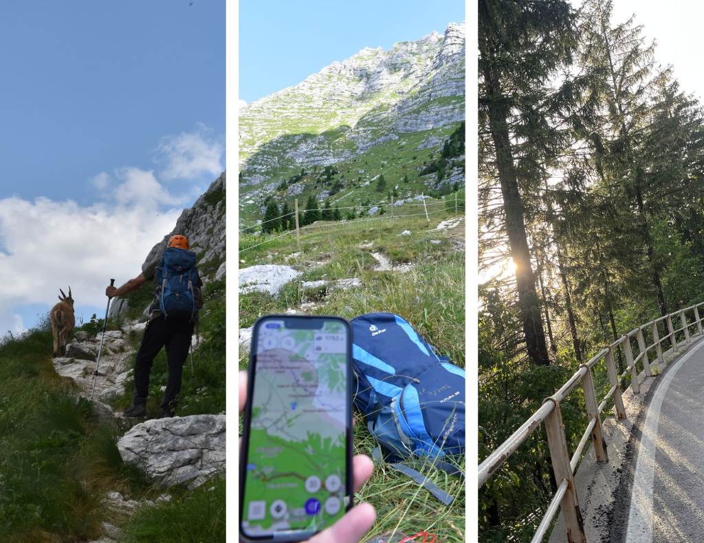 Cima di Terrarossa, prema gore slijedeći divokozu.