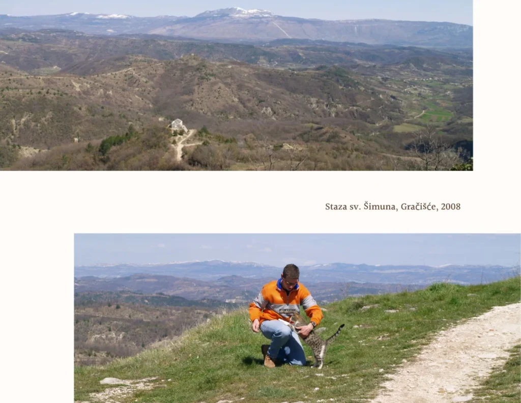 Gračišće, na stazi sv. Šimuna, 2008.
